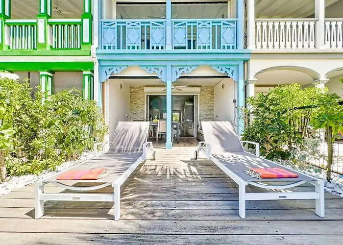 Maison Caraibes Beach Front On Orient Bay With 2 Big Pools